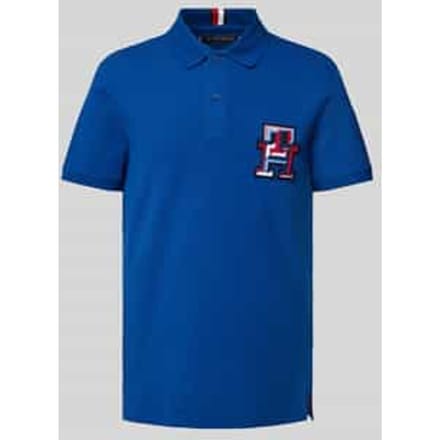 Regular fit poloshirt met labelbadge