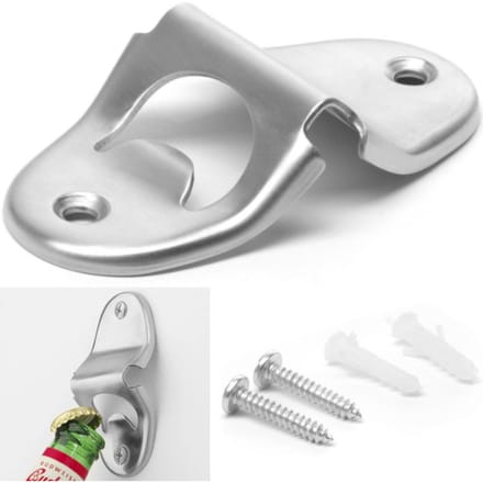 BarUp Flesopener voor wandmontage - RVS