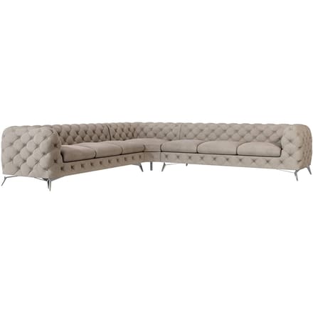 6-zitshoekbank Nora velvet | Ropez