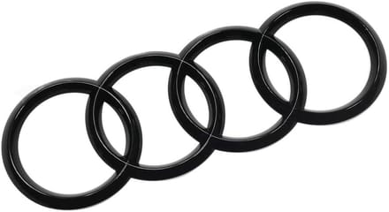 Audi Logo Zwart – Embleem Kofferbak – 192 mm – Auto Badge Sticker