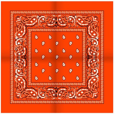 Boerenzakdoek Rain drop 54x54 - Rode zakdoek - 54 - Oranje
