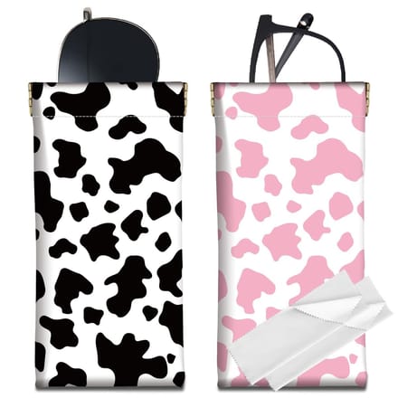 Dailygoods - Draagbare Lederen Brillenkoker met Luipaardpatroon