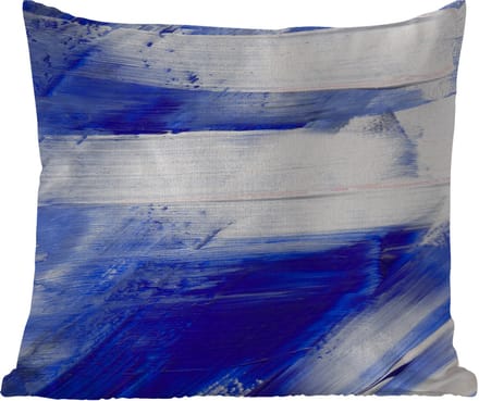 Buitenkussen - Verf - Design - Blauw - 45x45 cm - Weerbestendig
