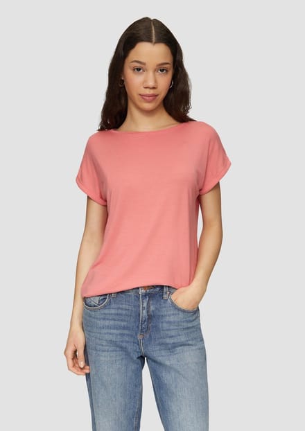 Q/S designed by - T-shirt - Maat L - - 3455 RED -