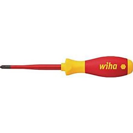 Wiha PlusMinus Schraubendreh.SL/PZ2 SoftFinish-slimFix VDE1000V VDE Plus/minus schroevendraaier Grootte SL/PZ 2 Koplengte: 100 mm