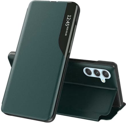 Hoesje geschikt voor Samsung Galaxy A34 - Techsuit eFold Book Case - Donkergroen