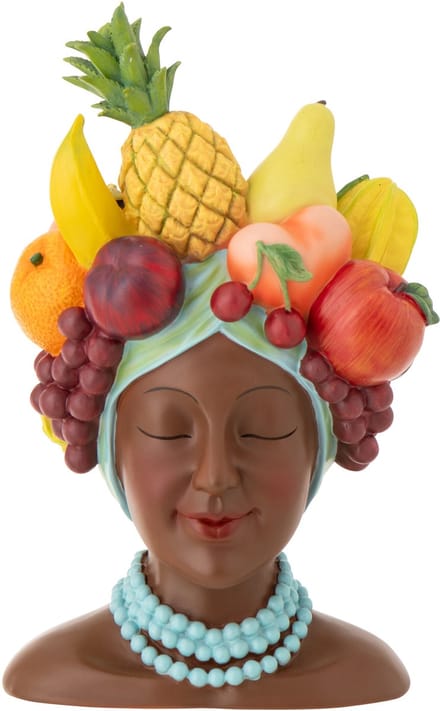 J-Line bloempot Dame Fruit - polyresin - mix