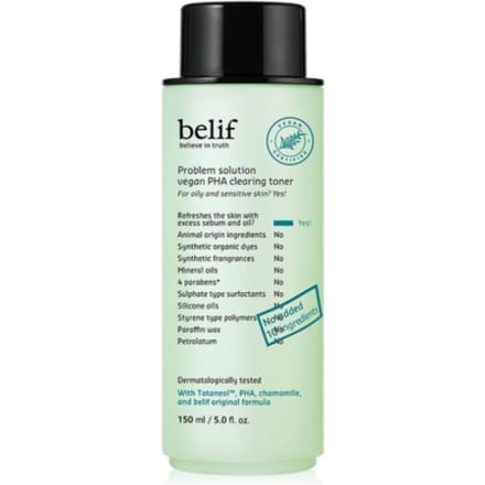 Belif - Problem Solution Vegan PHA Clearing Toner 2026 Version - 150ml