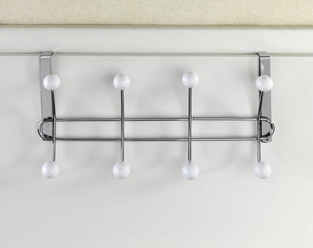 Lissa, deurkapstok met 8 haken, voor deurdikte tot 2 cm