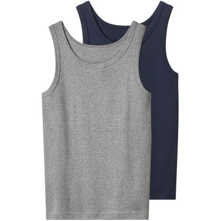 ESMARA Set van 2 kinder hemden (Grijs/donkerblauw, 158/164)