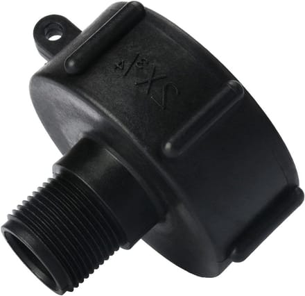 Tank Adapter Slang Tap Connector - Grof Schroefdraad Cap - Water Butt Tap Adapter - IBC Ton Valve