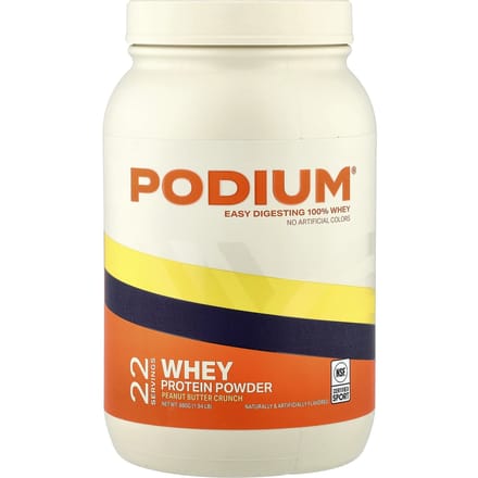 Podium Nutrition, Wei Eiwitpoeder, Pinda Boter Crunch, 880g (1,94 pond)