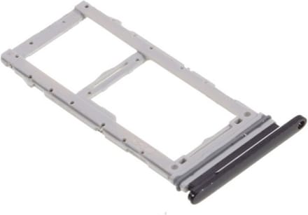 Voor Samsung Galaxy S10 / S10+ / S10e SIM/SD Kaarthouder Zwart
