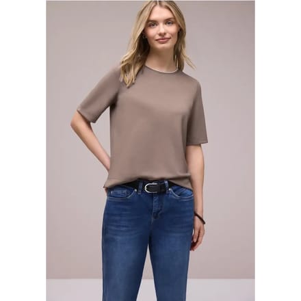 Shirt met contrastdetail