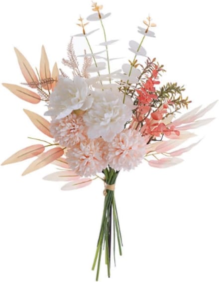 Omgoods - Nep Kunstbloemen Boeket Champagne 44 cm