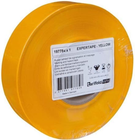 Zelfklevende expertape | Signalering/markering | 50 mmx 48m | Geel | 1 rol