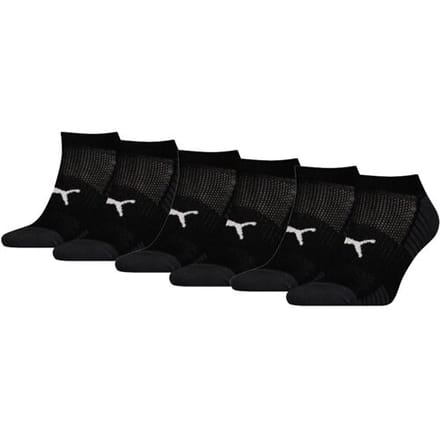 Puma Sport Cushioned Sneakersokken Light 6-pack Zwart-35/38