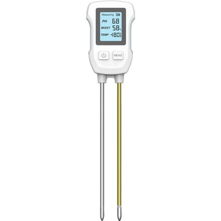 3in1 Bodem PH-waarde Omgevingstemperatuur Vochtigheid Testmeter Indoor Potplanten Meetinstrument wit