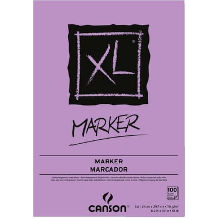 Markerpapier canson xl marker 100vel 70gr a4 extra Wit