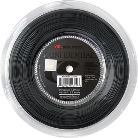 Solinco Confidential Rol Snaren 200m-Zwart