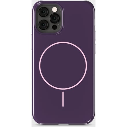 Phone Case Mono Deep Plum/Pink iPhone 12