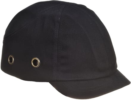 Portwest Stootpet met korte klep PW89 - Zwart - One size