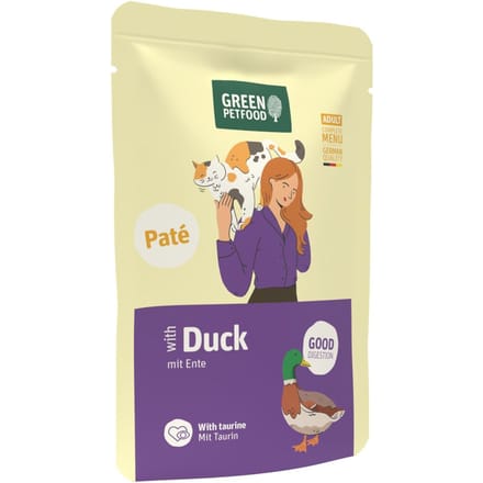 8x85 g Eend Green Petfood Paté natvoer voor katten