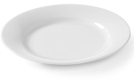 OPTIMA bord, wit porselein, diameter 160 mm, set van 1 - Hendi