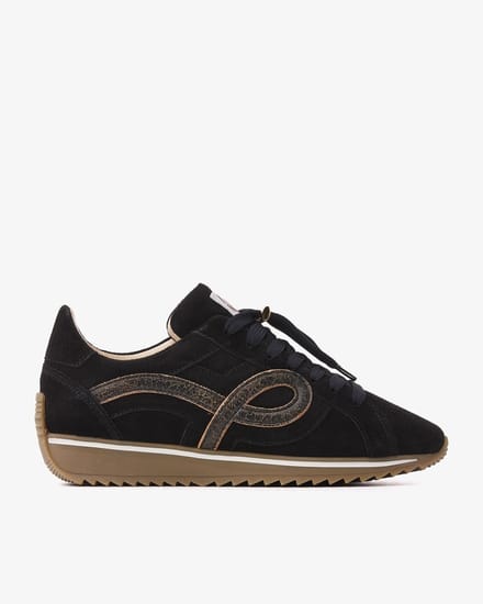 VIA VAI Mikki Eve Sneakers Dames - Leer,Suède - Zwart - Maat 36