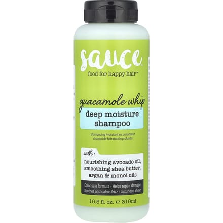 Sauce Beauty, Deep Moisture Shampoo, Guacamole Whip, 10.5 fl oz (310 ml) yellow
