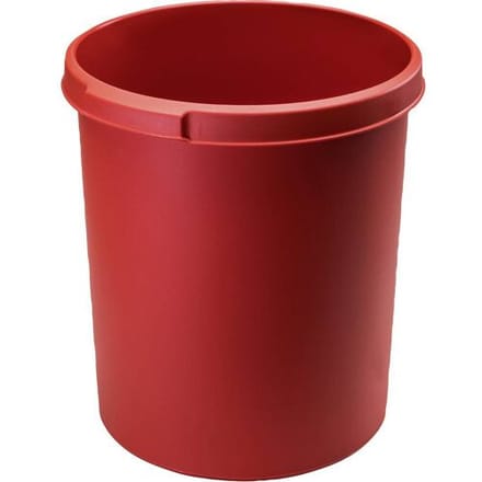 HAN KLASSIK 1834-17 Prullenbak 30 l (Ø x h) 37.5 cm x 41 cm Polypropyleen Rood 1 stuk(s)