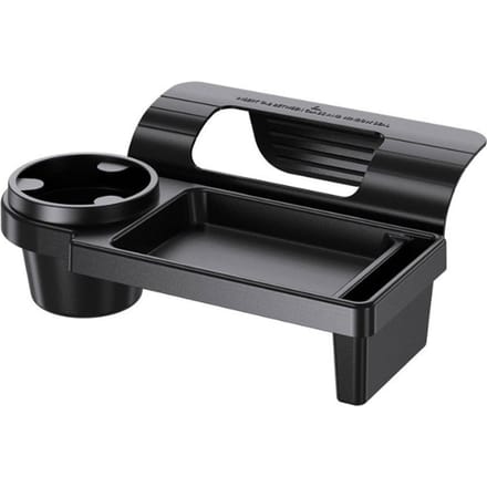 Deurvenster Telefoonhouder Hangende Organizer met Bekerhouder Auto Deur Opbergdoos Multifunctionele Auto Box Auto Accessoires zwart