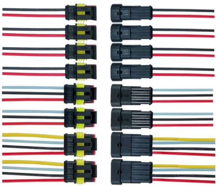 Verzegelde elektrische connectoren Zeynomax - 8 set waterdicht