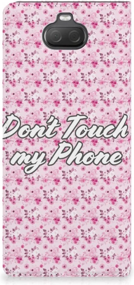 Sony Xperia 10 Design Case Flowers Pink DTMP