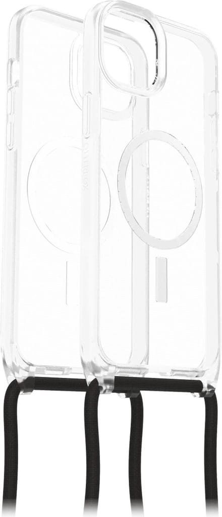Geschikt voor OtterBox Apple iPhone 15 Plus React Necklace Geschikt voor Mag Hoesje Koord - Transparant