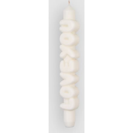 CandleHand Love You 3D Taper Kaars wit