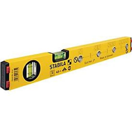 Stabila Type 70 Electric 16135/4 Waterpas voor elektriciens 43 cm 0.5 mm/m