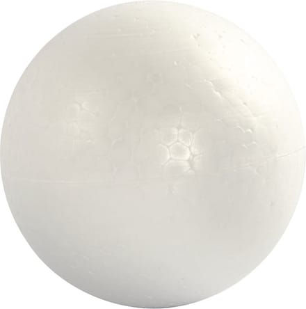 Ballen, d 12 cm, wit, 5 stuk/ 1 doos