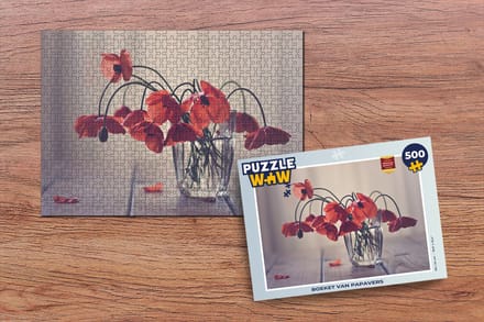 Puzzel Boeket van papavers - Legpuzzel - Puzzel 500 stukjes
