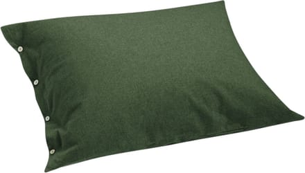 Yumeko kussensloop flanel mosgroen 60x70 - Biologisch & ecologisch - 1 stuk