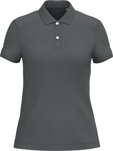 Native Spirit Ecologische damespolo in piquétricot NS208 - Iron Grey - M