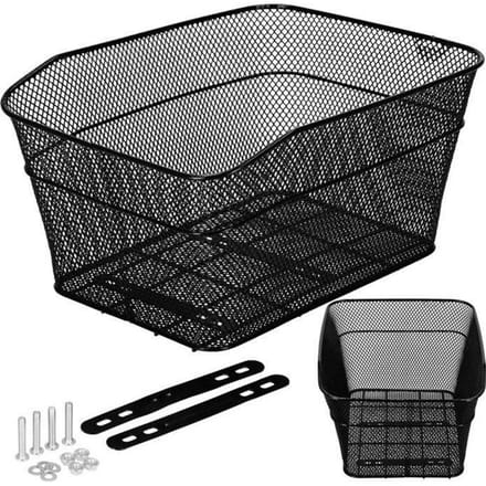 Springos Fietsmand - Praktisch -Metalen - Zwart