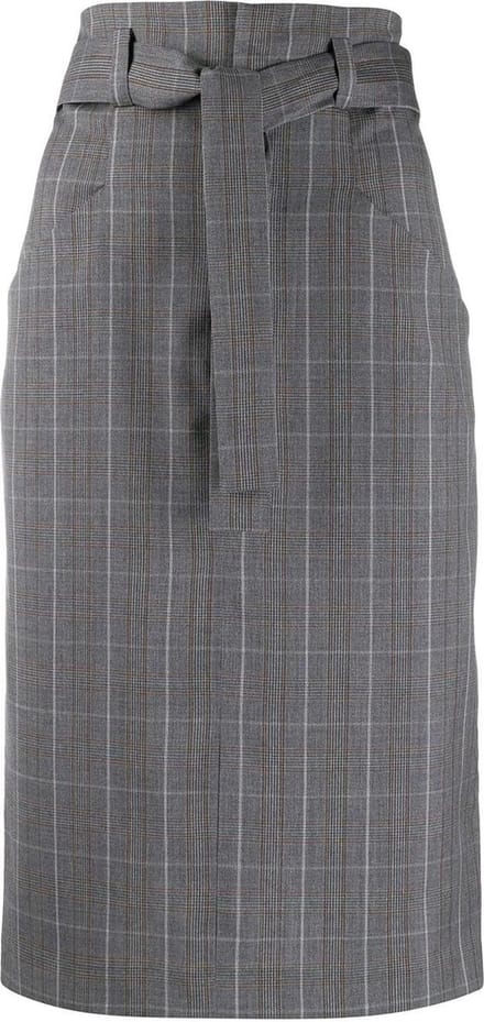 Isabel Marant Etoile - geruite wollen rok Vendel - maat 36