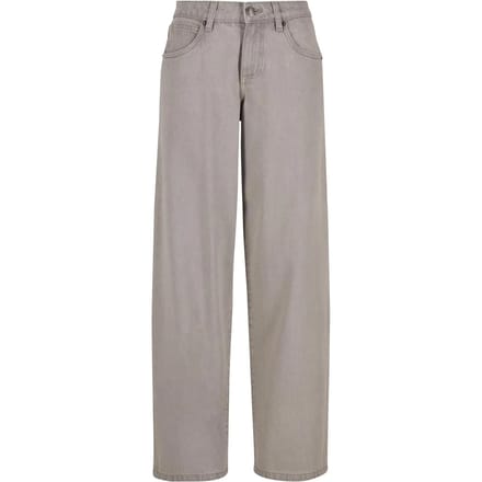 Urban Classics - Mid Waist 90´s Wijde broek - Taille, 32 inch - Grijs