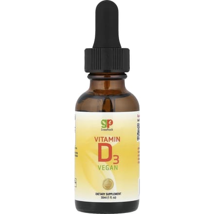 GreenPeach, Vitamine D3 Végétale, 40 mcg (1 600 UI), 30 ml (1 fl oz)