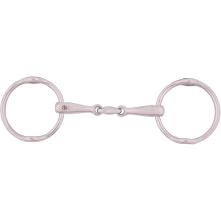Dubbel snaffle bit voor massief roestvrij staal steigerend paard BR Equitation