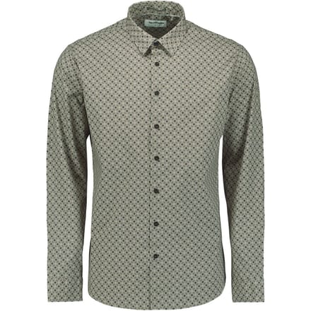 No Excess Shirt Stretch Allover Printed Clay Größe: M | Business hemden Outlet | Herren