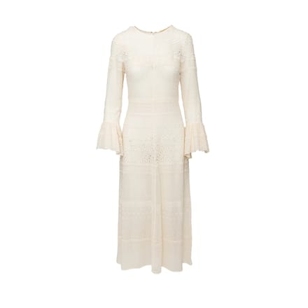 Geborduurde lange jurk van Saint Laurent - jaren 2010