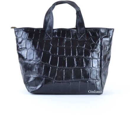 Giuliano handtas Adelaide - Zwart - Dames - Made in Italy