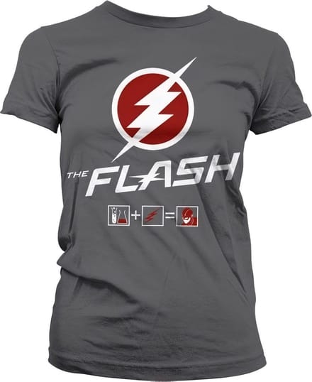 The Flash Riddle Girly T-shirt voor dames, donkergrijs